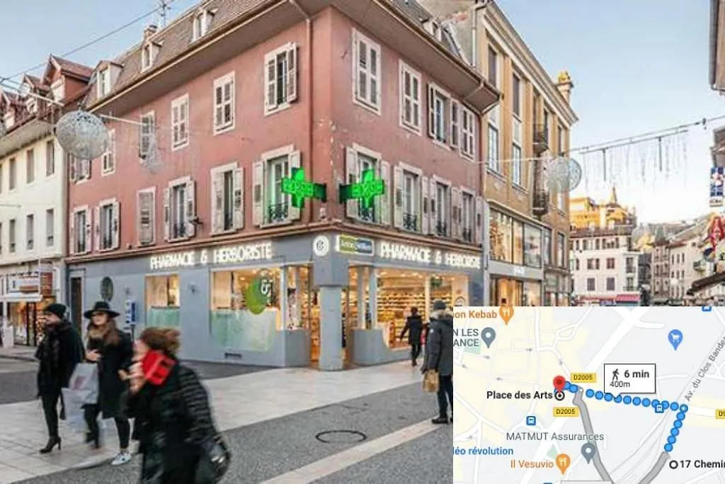 T3 Duplex Thonon Centre - Parking - Gare - Thermes فرنسا